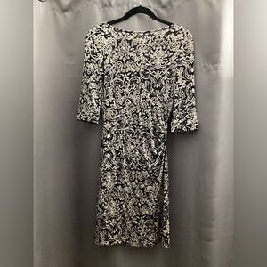 Diane von Furstenberg women midi white and black dress